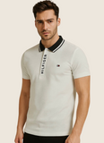 Regular fit tipped polo t-shirt