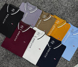 Regular fit tipped polo t-shirt
