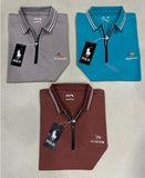Polo cotton stretchable formal color t-shirt