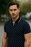 Premium men polo neck down t-shirt